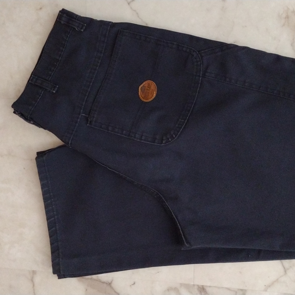 Red Kap work pants.